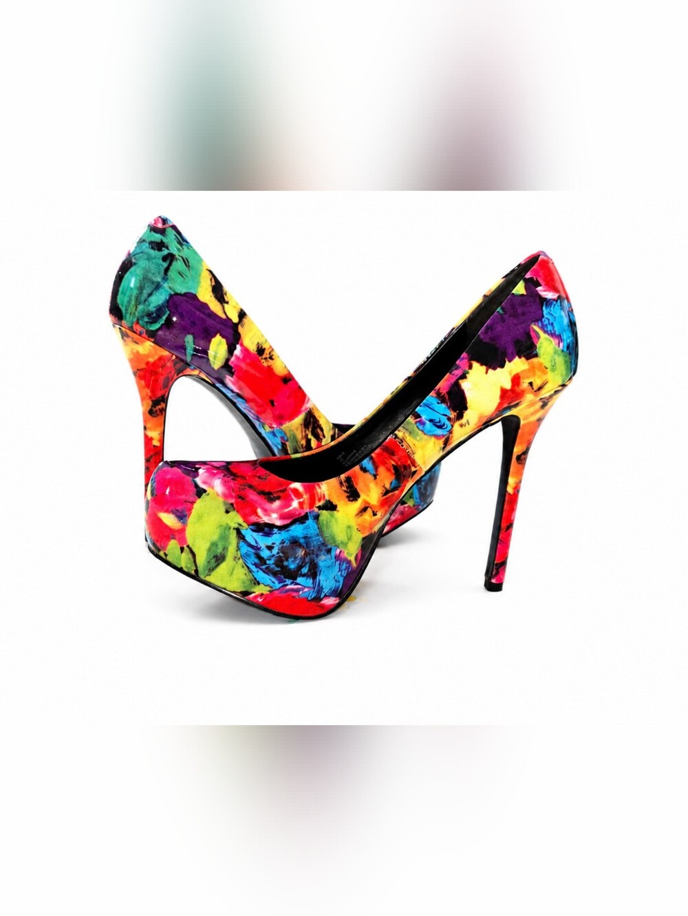Steve Madden Nala Floral Platform Pumps - Size 10